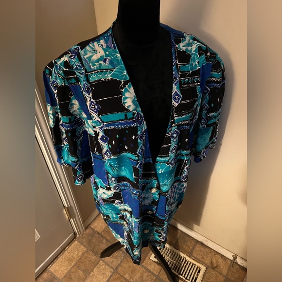 Vintage Robert Lee brand short sleeve blazer -shoulder pads, fashion buttons 24 - Picture 1 of 6